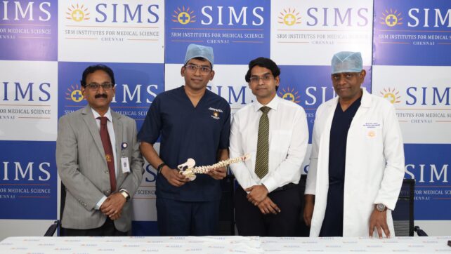 SIMS Hospital Treats Spinal Compression in 84-Year-Old with Pacemaker Through Single-Incision Endoscopic Surgery